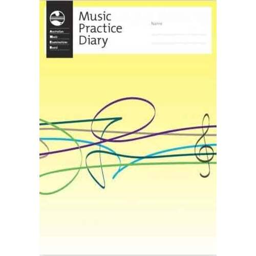 AMEB Music Practice Diary Ribbon Stave Design (Softcover Book)