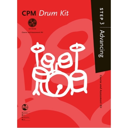 CPM Drum Advancing Step 3 Book/CD AMEB (Softcover Book/CD)