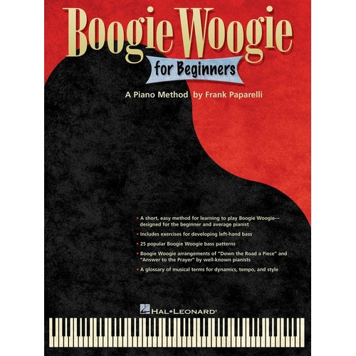 Boogie Woogie For Beginners Piano (Softcover Book)