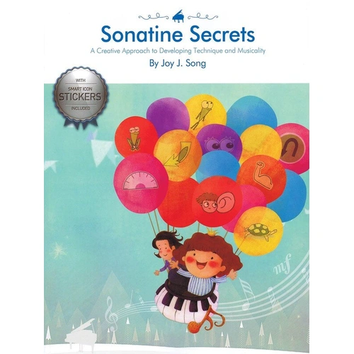 Sonatine Secrets Book with Stickers for Piano Learning