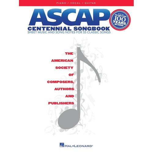Ascap Centennial Songbook PVG (Softcover Book)