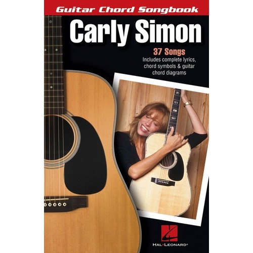 Carly Simon Guitar Chord Songbook with Lyrics for 40 Classic Hits, 112 Pages, Hal Leonard