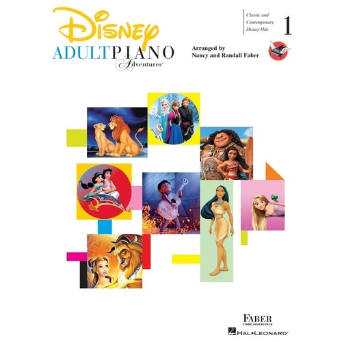 Adult Piano Adventures Disney Book 1 - 80 Pages of Beloved Disney Hits for Beginner Adult Learners