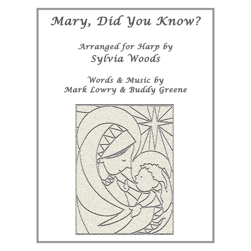 Mary Did You Know Harp Solo (Softcover Book)