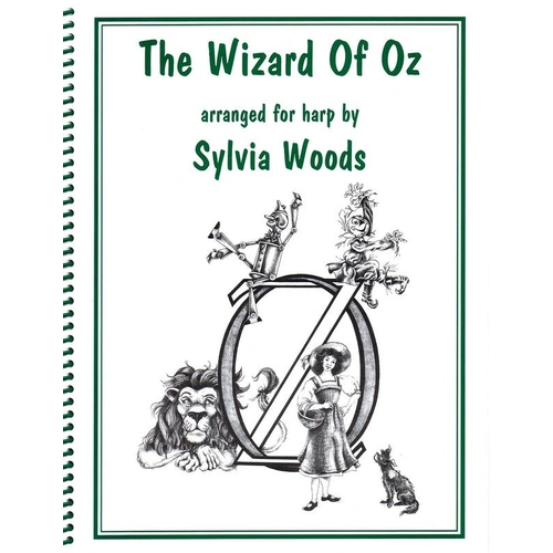 Wizard of Oz Selections Harp Solos - Hal Leonard, 48 Pages, Advanced Beginners & Intermediate, Lever/Pedal Harp, Includes Lyrics & Fingerings