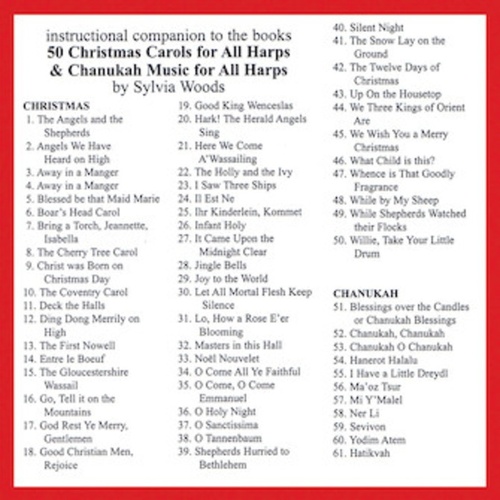 50 Christmas Carols & Chanukah Music For All Harps CD