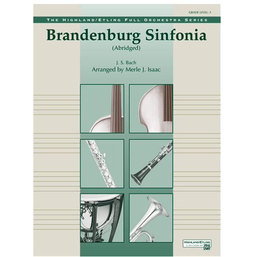 Brandenburg Sinfonia GR 3 Full Orchestra Sheet Music J.S. Bach