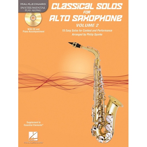 Classical Solos For Alto Sax V2 Book/CD (Softcover Book/CD)
