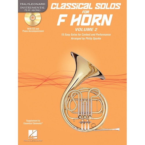 Classical Solos For F Horn V2 Book/CD (Softcover Book/CD)