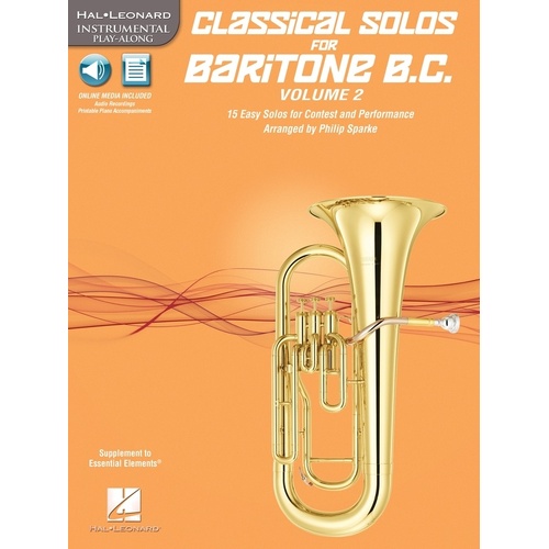 Classical Solos For Baritone Bc V2 Book/CD (Softcover Book/CD)