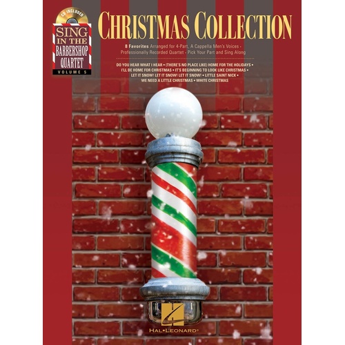 Christmas Collection Sing Barbershop TTBB Book/CD 