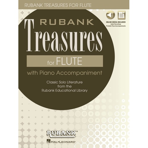 Rubank Treasures For Flute Book/Online Media (Softcover Book/Online Media)