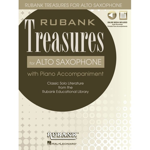 Rubank Treasures for Alto Saxophone Book