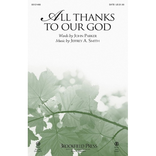All Thanks To Our God SATB (Octavo)