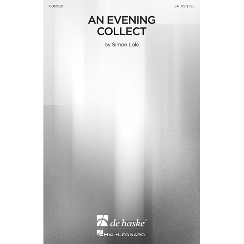 An Evening Collect SA (Octavo)