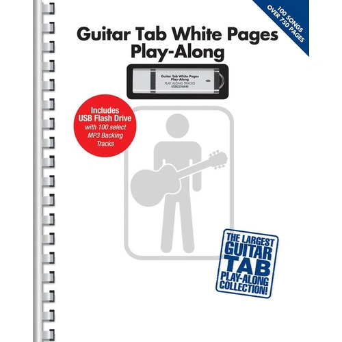 Guitar Tab White Pages Play-Along Book with USB