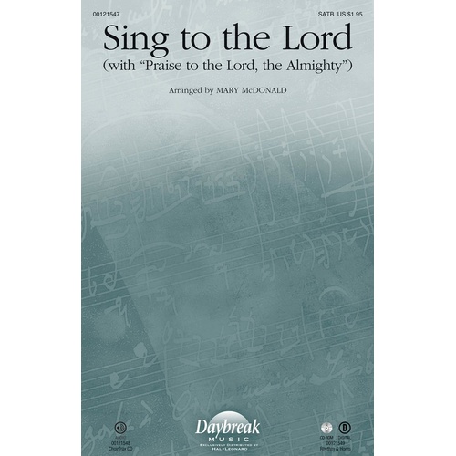 Sing To The Lord SATB (Octavo)