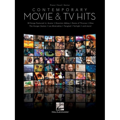 Contemporary Movie & TV Hits Songbook for Piano, Vocal & Guitar - 176 Pages, Includes 30 Songs from Popular Films and TV Shows