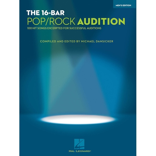 16 Bar Pop Rock Audition Mens Edition (Softcover Book)