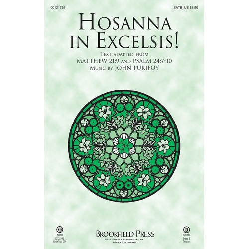 Hosanna In Excelsis SATB (Octavo)