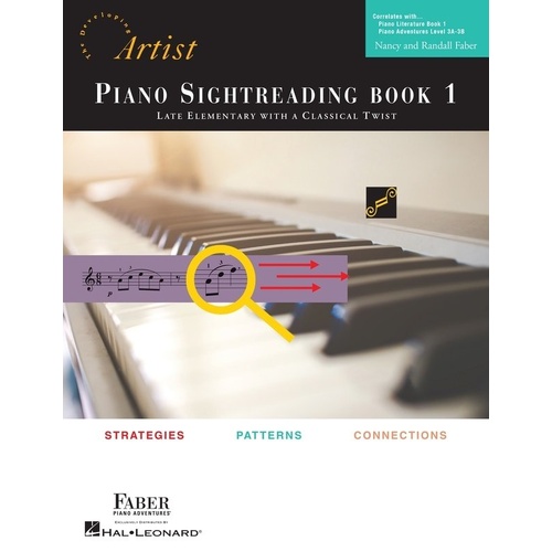 The Developing Artist Piano Sightreading Book 1 - Faber Piano Adventures, 96 Pages, Level 3A-3B