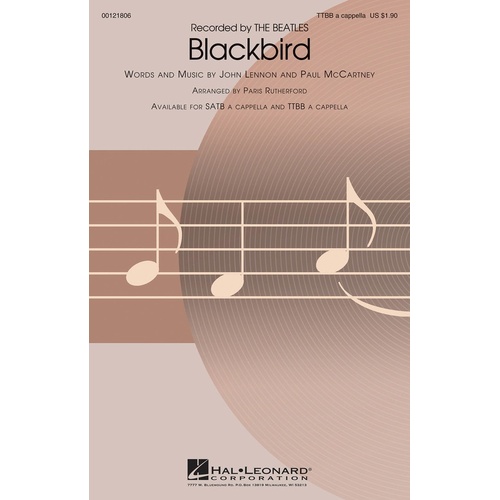 Blackbird TTBB A Cappella (Octavo)