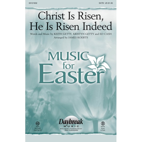 Christ Is Risen He Is Risen Indeed SATB (Octavo)
