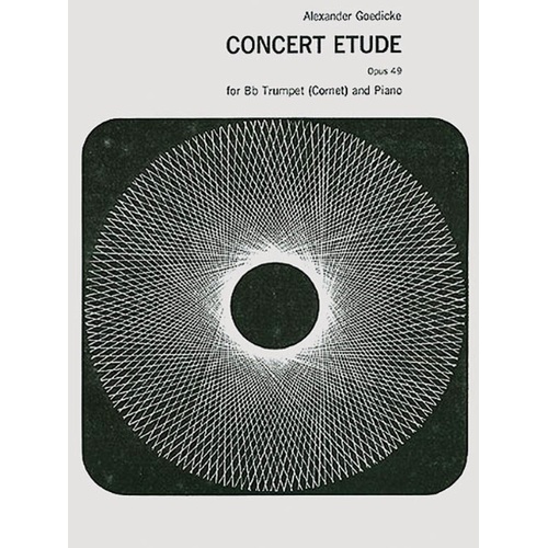 Goedicke - Concert Etude Op 49 Trumpet/Piano (Softcover Book)