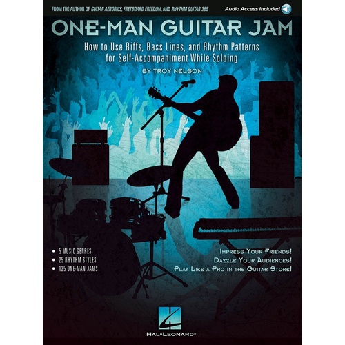 One Man Guitar Jam Book/Aol (Softcover Book/Online Audio)