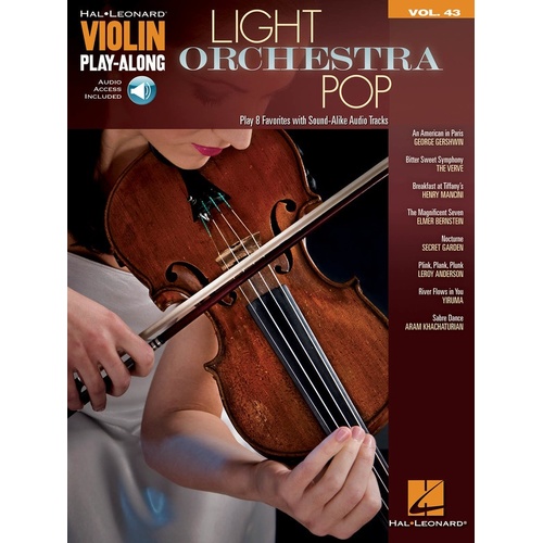Light Orchestra Pop Violin Play Along V43 Book/Online Audio (Softcover Book/Online Audio)