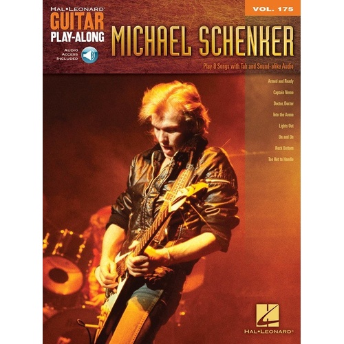 Michael Schenker Guitar Play-Along V175 BK/CD with 8 Songs and Enhanced Audio for PC/Mac