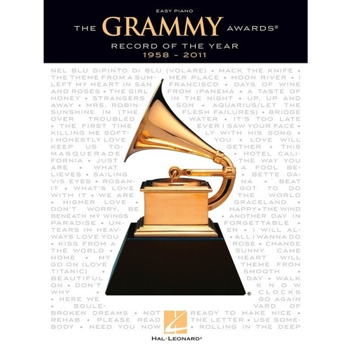 Grammy Awards Record of the Year 1958-2011 Easy Piano Songbook by Hal Leonard