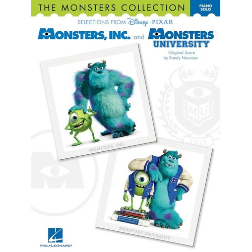 Monsters Collection Piano Solos - Hal Leonard 80 Pages, Piano Solo Arrangements from Monsters, Inc. & Monsters University