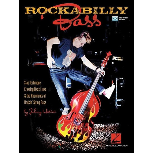 Rockabilly Bass Book by Johnny Hatton for Double Bass - 56 Pages with Online Video Lessons