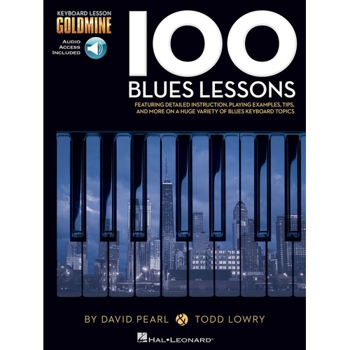 100 Blues Lessons Goldmine Keyboard (Softcover Book/CD)
