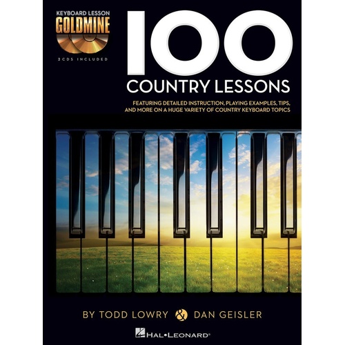 100 Country Lessons Goldmine Keyboard (Softcover Book/CD)