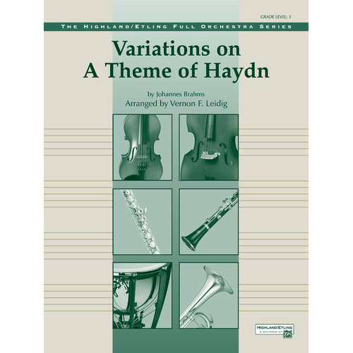 Variations on a Theme of Haydn FO Grade 3 Vocal Sheet Music Clearance