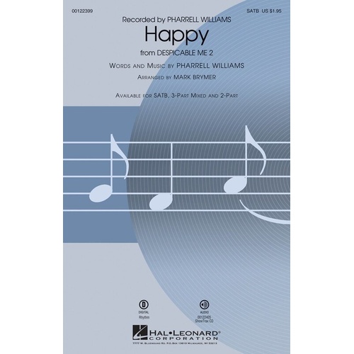 Happy from Despicable Me 2 SATB Choral Arrangement by Mark Brymer