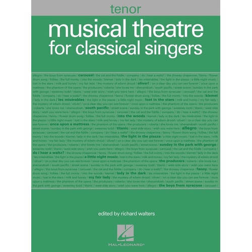 Musical Theatre For Classical Singers Tenor (Softcover Book)