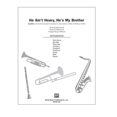 He Aint Heavy Hes My Brother Soundpax Arr Althouse