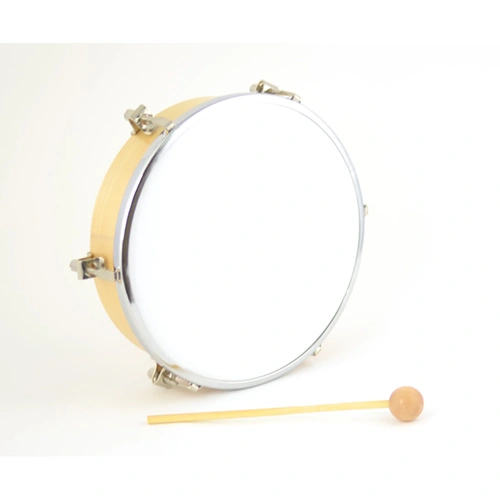 8-Inch Plastic Tunable Hand Drum with Mallet