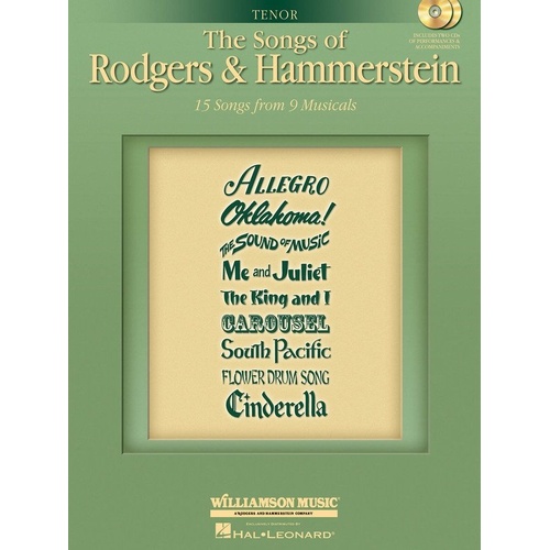 Songs of Rodgers and Hammerstein Tenor Book with 2 Companion CDs