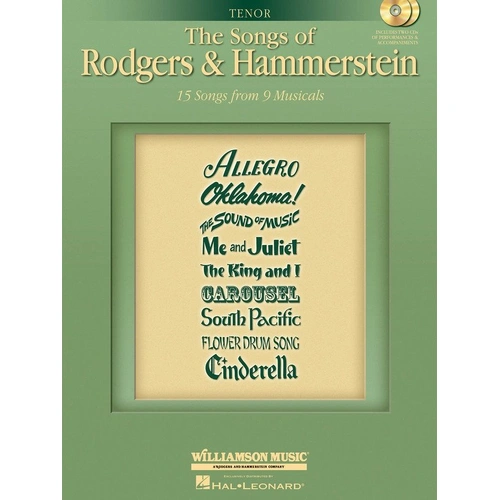 Songs of Rodgers and Hammerstein Tenor Book with 2 CDs