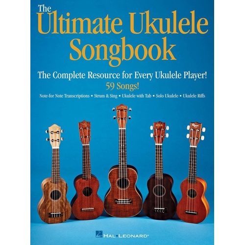 Ultimate Ukulele Songbook by Hal Leonard - 59 Contemporary Classics, 208 Pages, Various Formats for Ukulele
