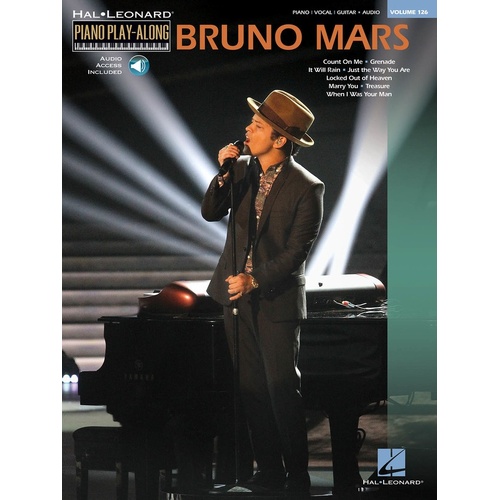 Bruno Mars Piano Playalong V126 Book/CD (Softcover Book/CD)