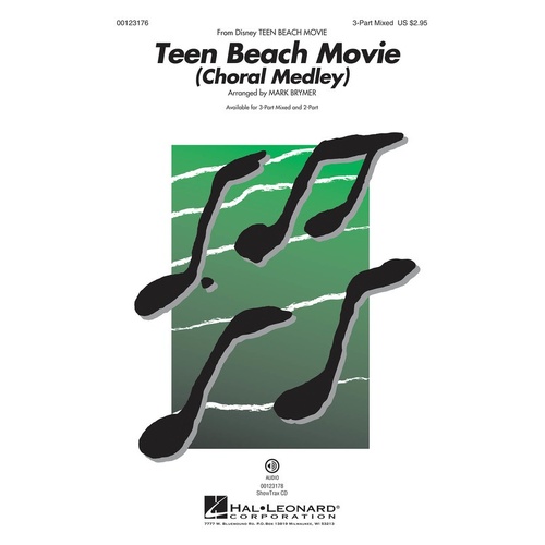 Teen Beach Movie Choral Medley 3Pt Mixed SAB (Octavo)