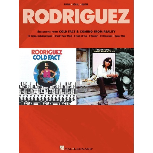 Rodriguez - Selections from Cold Fact & Coming from Reality Songbook for Piano, Vocal & Guitar, 72 Pages by Hal Leonard