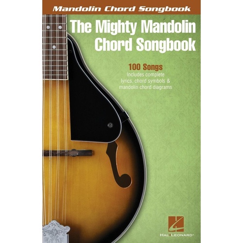 Mighty Mandolin Chord Songbook by Hal Leonard - 266 Pages of Lyrics & Chords for 100 Pop and Rock Hits