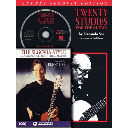 Segovia Guitar Bundle Pack Book/CD/DVD (Softcover Book/CD/DVD)