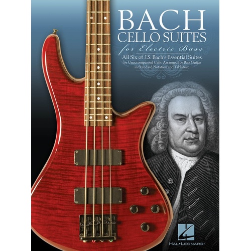 Bach Cello Suites For Electric Bass TAB (Softcover Book)